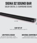 Polk Audio Signa S2 Sound Bar & Wireless Subwoofer
